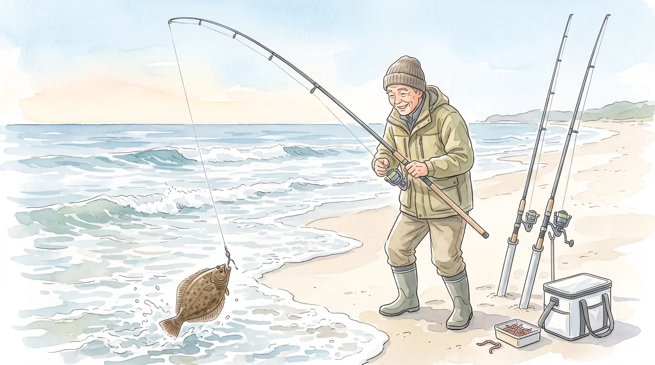 投げ釣りのイメージ