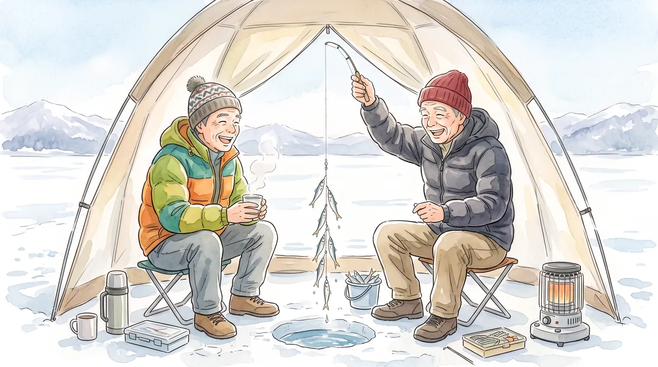 ワカサギ釣りのイメージ