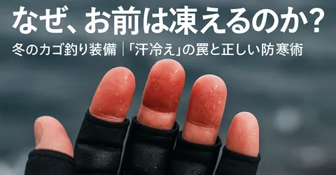 note「【防寒着】冬のカゴ釣りで凍えるな!ワークマンで十分?ベテランが明かす「透湿性」の罠と最強装備」のアイキャッチ画像