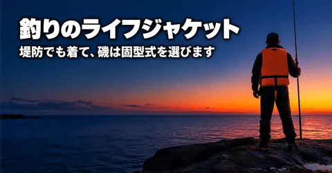 note「釣りのライフジャケットは義務?また釣りに行くために、堤防でも着てほしい理由」のアイキャッチ画像