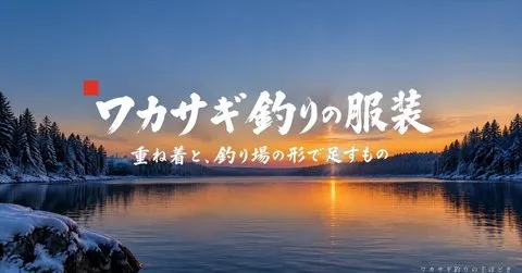 note「ワカサギ釣りの服装は重ね着が基本|ドーム船・氷上の違いと持ち物」のアイキャッチ画像